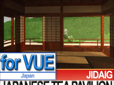 Japanese Tea Pavilion Edo Era 3D model