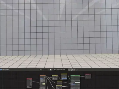 Procedural Shader Node - Kitchen Wall Tiles Texture