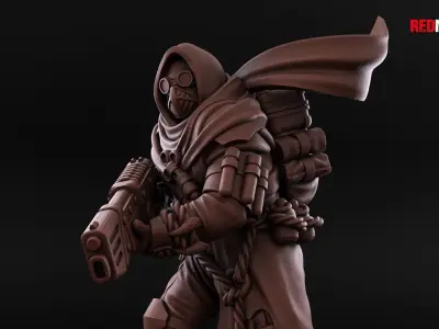 Desert Raiders - Command Squad of the Imperial Force 3D print model