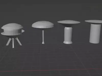 Towers Library  Low Poly 3D model