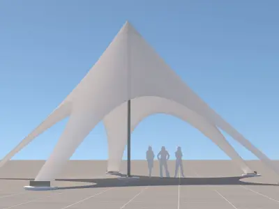 Tensile Membrane Structure 1 3D model