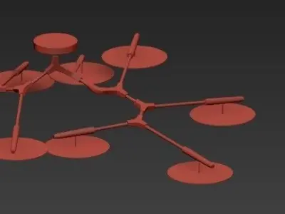 Vintage molecular Glass Lindsey 3D model