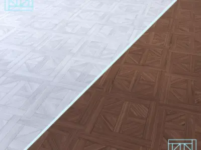 Parquet - Laminate - Wooden floor 2 in 1 Low-poly 3D model 195