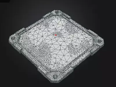 Floor Panel  Low-poly 3D model