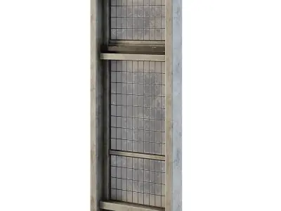 Factory Side Wall with Windows 3D model