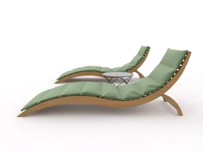 Sun Lounger 16 3D model