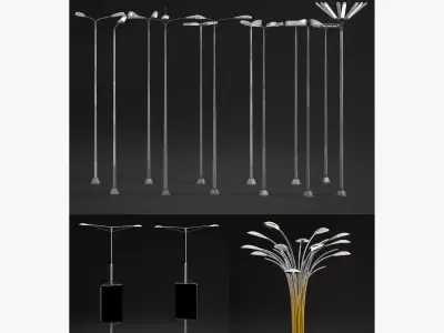 Street Lights Low-poly 3D model