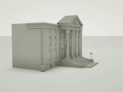 Clock tower 3D model
