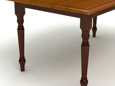 Woden Table 08 3D model