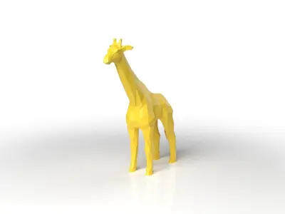 Giraffe Low Poligonal Low-poly 3D model