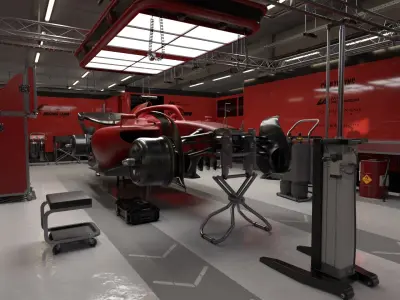  F1 TEAM TEST DAY SCENE 