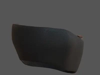 Gas mask helmet 3d model scifi Low-poly  Low-poly 3D model 287