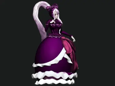 Shalltear Bloodfallen from Overlord anime 3D print model