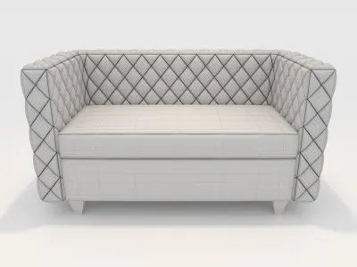 Sofa 2 Seater 11 3D model