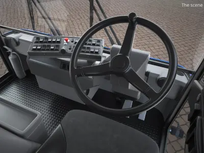  RAVO 5 iSeries Compact Road Sweeper Blue Rigged 