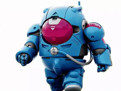 AMONG US CONCEPT CHARACTER C   RIGGED 3D model