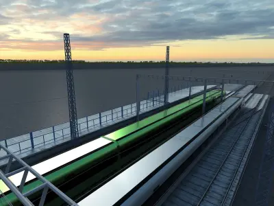 China High Speed Train - Renaissance 3D model