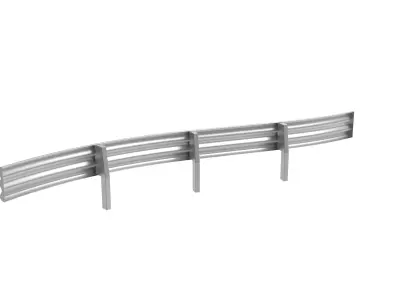 Road Railing Set 3D print model