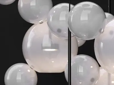 Giopato and Coombes BOLLE 24 bubble FROST  BLACK 3D model