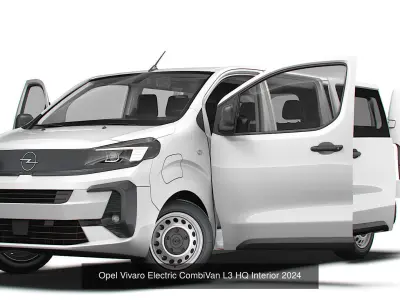 Opel e Vivaro Van HQ Interior 2025 3D Model Pack