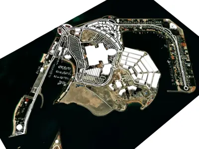 AL Marina Island Abu Dhabi 3D model