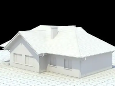 Highly detailed single-family house 2 3D model