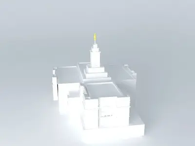 LDS. Temple Colonia Juarez, Chihuahua. Templo Mormon. 55th op... Free 3D model