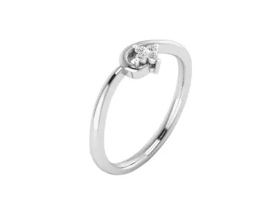 Women Ring Render 3dm STL MTL SLC JCD OBJ FBX Details 3D print model 80