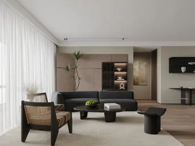 apartment interior scenes     3D model 31