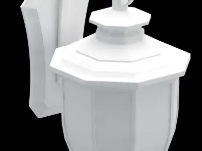 Light fixture - Lantern - exterior Low-poly 3D model