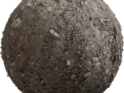 Rocky Dirt Road with Scattered Stones  Texture