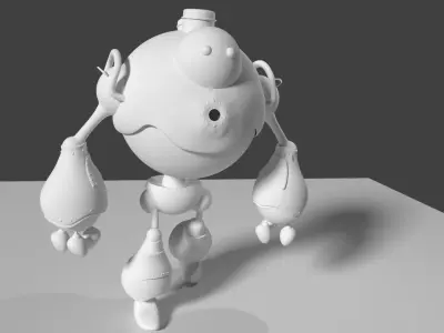 Robot futuristic 3D model