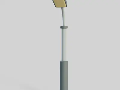 Cartoon Street Light 5 Low-poly 3D model