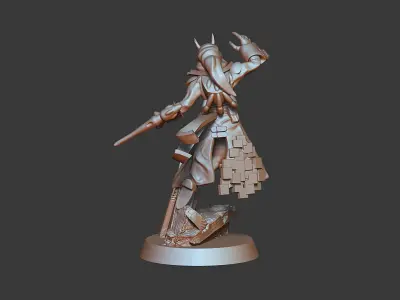 Harlequine Solo artist male  female models PRE-SUPPORTED 3D print model