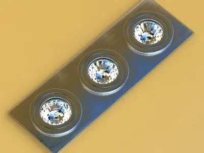 Halogen Lamp 05 Photoreal 3D model