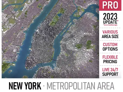 New York Low-poly 3D model