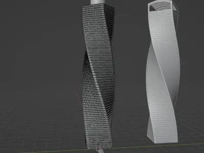 Rounded building     Anuar Abilsinov Free low-poly 3D model