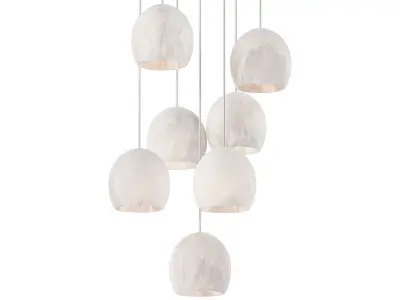 Arica Round Chandelier 7 Light 3D model