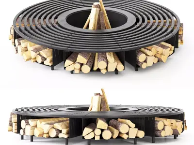 Fire Pit 05 3D model