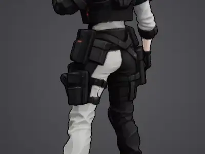 Endfield inspired girl 3D model