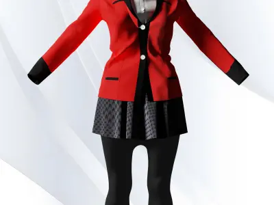 JABAMI YUMEKO - Rigged Character 3D model