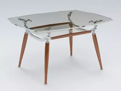 Glass Table 3D model 3