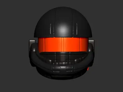 helmet high poly sculpt 3d printable ver 7 3D model 3D model 58