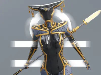 Low Poly - Cyborg Zodiac Theme - Libra Low-poly 3D model