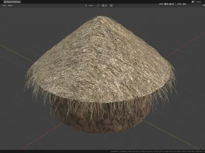 Thatch Hut 3D model