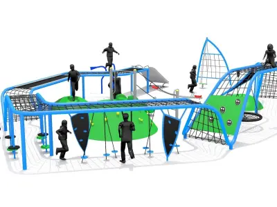Playground Climber Challenge Low-poly 3D model