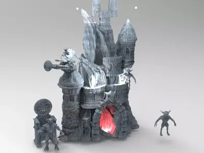 Blackstar Winter fortress 3D model