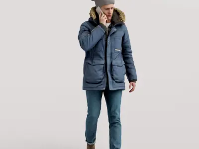 Humano 20-Collection 11 -  WINTER AUTUMN PEOPLE - 20x 3D models  3D model