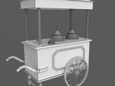Ice Cream Cart 3D model
