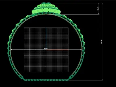 Women Bracelet Indian style madrassi  3D print model
